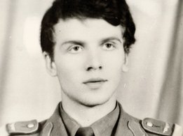 At the end of the street